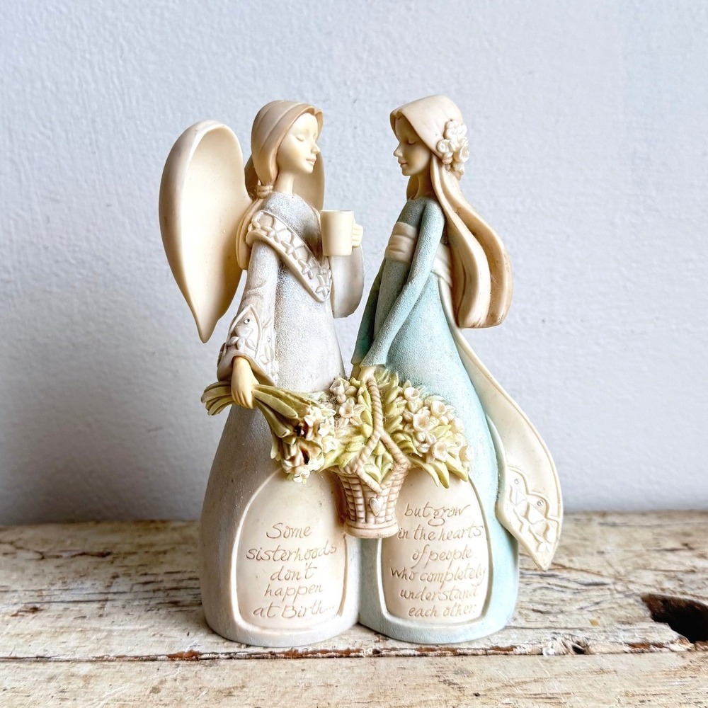 Enesco Foundations Karen Hahn Sisterhood Angel Figurine 4014312 Best Friend CSGB